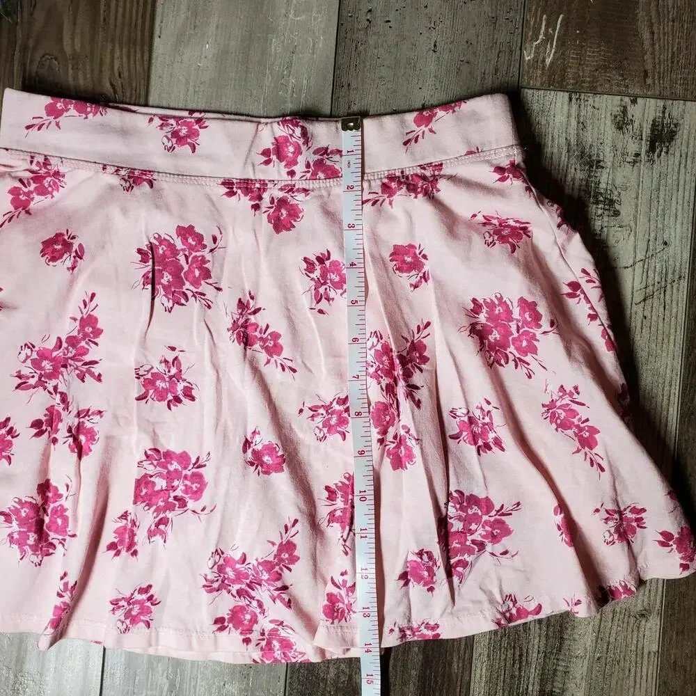 Childrens Place Pink Tinge Floral Knit Skort and Top Outfit Size XXL 16 Girls